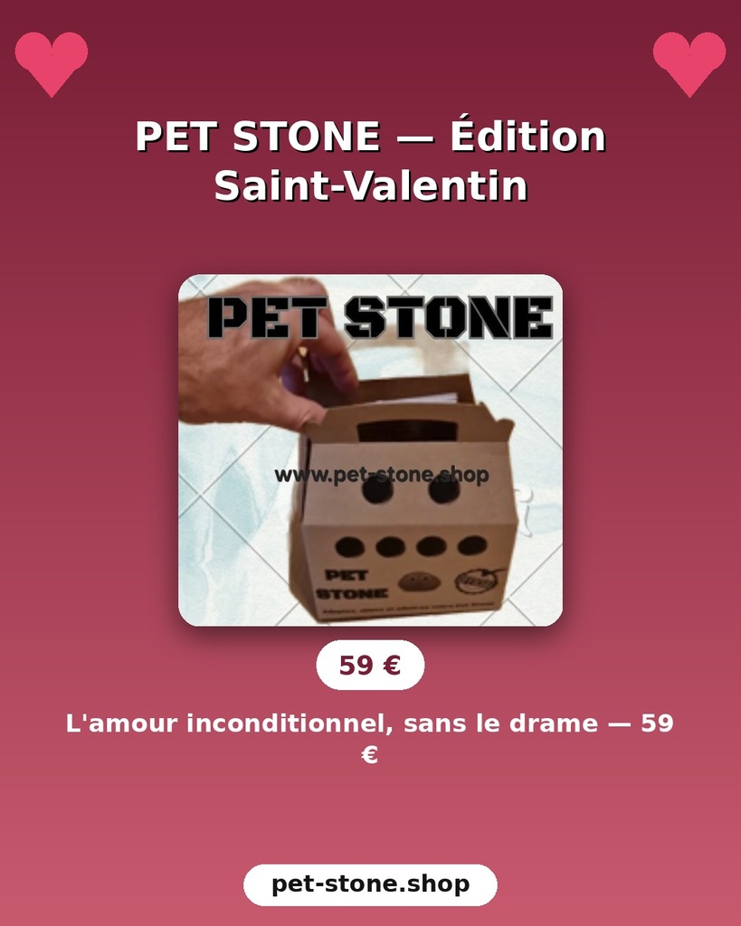 Pet Stone © : Édition Saint-Valentin